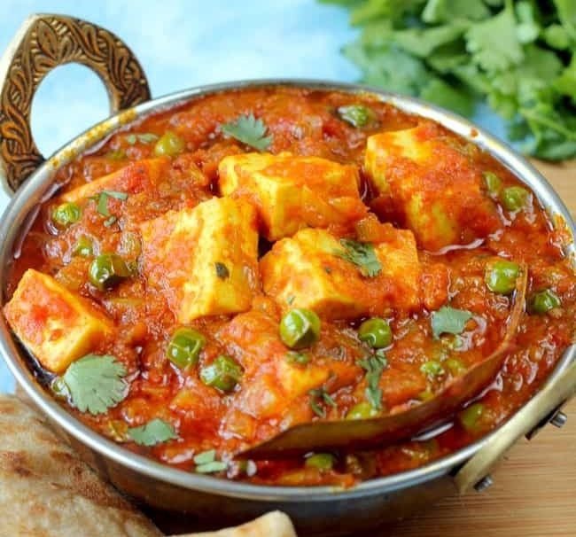 Matar paneer - Top 5 Indian Dishes